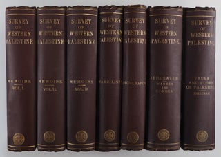 Survey of Western Palestine: Memoirs of the Topography, Orography, Hydrography, and Archaeology. 7 Vols.