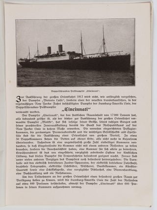Gro&szlig;e Orientfahrt mit dem Doppelschrauben-Postdampfer "Victoria Luise" 1912 (Great Orient Journey with the Ocean Liner "Victoria Luise" 1912)