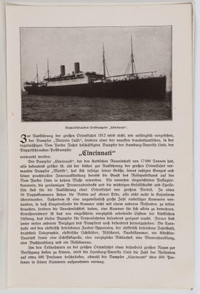 Große Orientfahrt mit dem Doppelschrauben-Postdampfer "Victoria Luise" 1912 (Great Orient Journey with the Ocean Liner "Victoria Luise" 1912)
