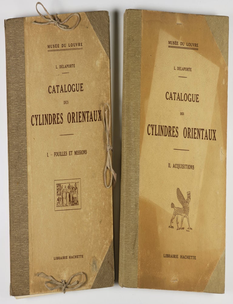 Item #54466 Catalogue Des Cylindres Cachets Et Pierres Grav&eacute;es De Style Oriental. (Cylinder Catalogue. Oriental Style Stamps and Engraved Stones) 2 Vols. Louis Delaporte.