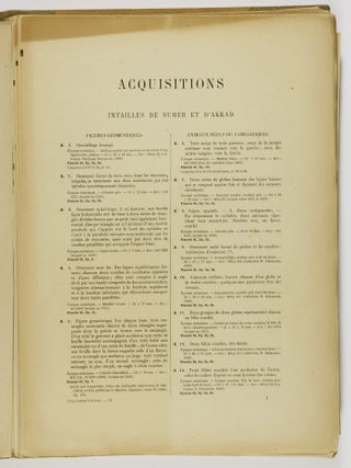 Catalogue Des Cylindres Cachets Et Pierres Grav&eacute;es De Style Oriental. (Cylinder Catalogue. Oriental Style Stamps and Engraved Stones) 2 Vols.