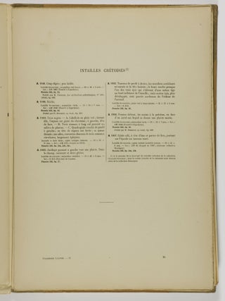 Catalogue Des Cylindres Cachets Et Pierres Grav&eacute;es De Style Oriental. (Cylinder Catalogue. Oriental Style Stamps and Engraved Stones) 2 Vols.