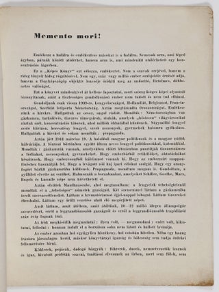 Képek az Elhurcoltakról. Auschwitz, Bergen-Belsen, Buchenwald, Dachau (Pictures of the Abductees)