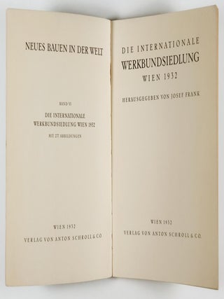 Die Internationale Werkbundsiedlung Wien 1932