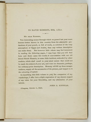 Cairo, Petra, and Damascus, in 1839. With Remarks on the Government of Mehemet Ali, and on the Present Prospects of Syria