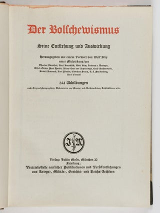 Der Bolschewismus. Seine Entstehung und Auswirkung (Bolshevism. Its Formation and Effect)