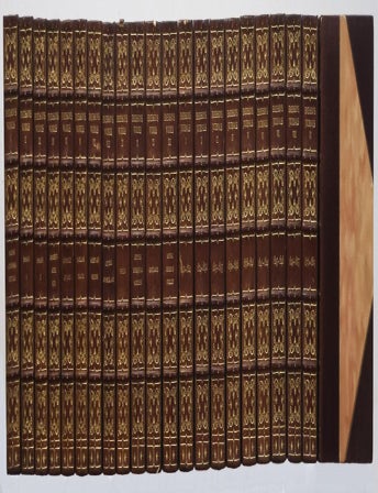 Item #54798 The Complete Works of Ralph Waldo Emerson [WITH] Journals of Ralph Waldo Emerson 1820-1872 [LIMITED EDITION, WITH MANUSCRIPT LEAF INSERTED - COMPLETE IN 22 VOLUMES]. Ralph Waldo Emerson, E. Waldo Emerson, Waldo Emerson Forbes, Edward.