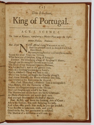 Don Sebastian, King of Portugal: A Tragedy Acted at the Theatre Royal
