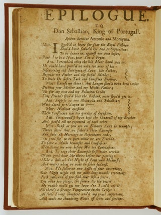 Don Sebastian, King of Portugal: A Tragedy Acted at the Theatre Royal