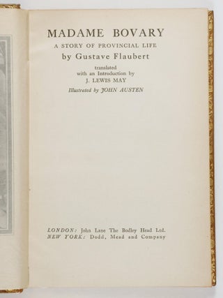 Madame Bovary. A Story of Provincial Life