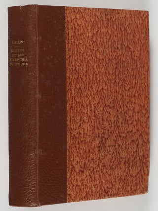 Lettres sur les &Eacute;tats-Unis D'Amerique (Letters on the United States of America) [INSCRIBED. Lieutenant-Colonel Ferri Pisani.