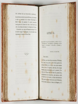 Lettres sur les &Eacute;tats-Unis D'Amerique (Letters on the United States of America) [INSCRIBED BY AUTHOR]