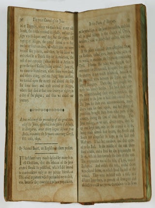 A Journey to Jerusalem, Containing the Travels of Fourteen Englishmen in 1667, to the Holy Land, and Other Memorable Places Noted in Scripture. To Which is Prefixed, Memorable Remarks Upon the Ancient and Modern State of the Jewish Nation