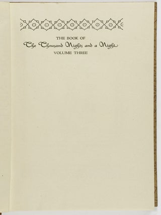 The Book of The Thousand Nights and a Night. A Plain and Literal Translation of the Arabian Nights Entertainments Made and Annotated by Richard F. Burton, Decorated with Illustrations by Valenti Angelo (Complete in 6 Vols).