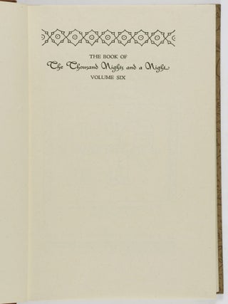 The Book of The Thousand Nights and a Night. A Plain and Literal Translation of the Arabian Nights Entertainments Made and Annotated by Richard F. Burton, Decorated with Illustrations by Valenti Angelo (Complete in 6 Vols).