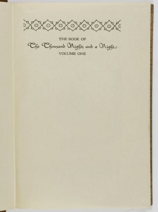 The Book of The Thousand Nights and a Night. A Plain and Literal Translation of the Arabian Nights Entertainments Made and Annotated by Richard F. Burton, Decorated with Illustrations by Valenti Angelo (Complete in 6 Vols).