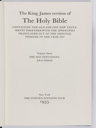 The King James Version of The Holy Bible: Containing the Old and the New Testaments Together with the Apocrypha Translated out of the Original Tongues in the Year 1611