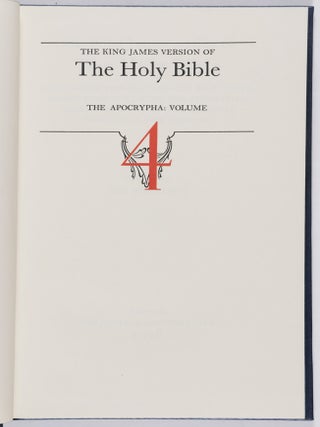 The King James Version of The Holy Bible: Containing the Old and the New Testaments Together with the Apocrypha Translated out of the Original Tongues in the Year 1611