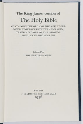 The King James Version of The Holy Bible: Containing the Old and the New Testaments Together with the Apocrypha Translated out of the Original Tongues in the Year 1611