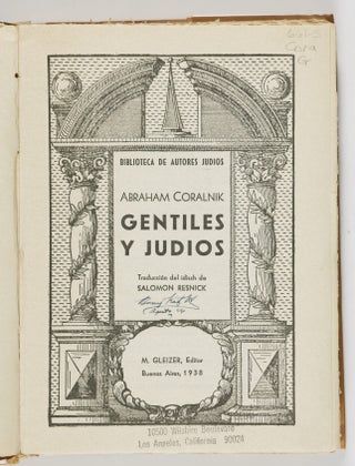 Gentiles Y Judios (Gentiles and Jews)