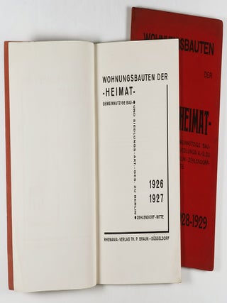 Wohnungsbauten der Heimat (Residential Buildings of the Homeland) 1926-1927 & 1928-1929. 2 Vols. [ALL PUBLISHED]