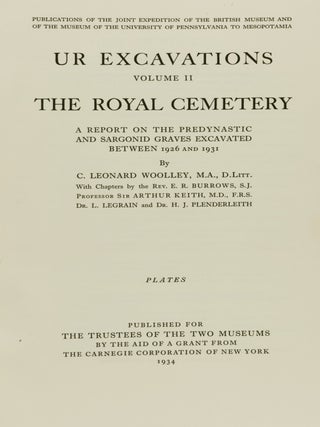 Ur Excavations. Volume II. The Royal Cemetery. (2 Parts)