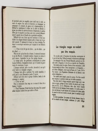 Les Triangles Rouges (The Red Triangles) [INSCRIBED BY AUTHOR OMER HABARU]