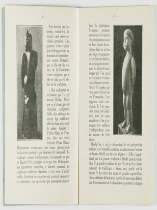 Chana Orloff. Trente reproductiones et documentaires et d'un portrait de l'artiste grav&eacute; sur bois par G. Aubert (Thirty reproductions and documentaries and a portrait of the artist engraved on wood by G. Aubert)