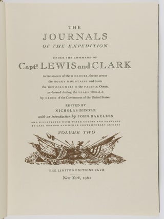 The Journals of the Expedition Under the Command of Capts. Lewis and Clark. 2 Vols.