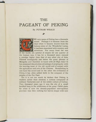 The Pageant of Peking. Comprising Sixty-Six Vandyck Photogravures of Peking and Environs from Photographs by Donald Mennie