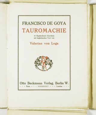 Tauromachie. 43 Kupferdruck-Gravüren (Tauromachy. 43 Copperplate Gravures)