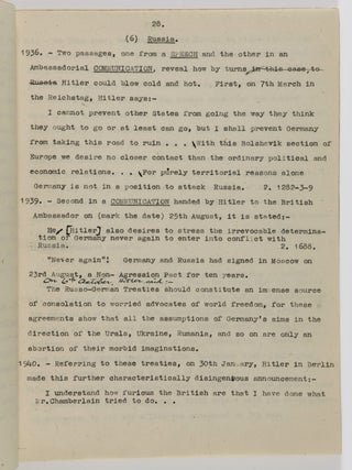 Hitler's Vision Realized: His Sayings and Doings. From Rise to Fall: 1923-45 [PARTIALLY CORRECTED AND UNPUBLISHED TYPESCRIPT]