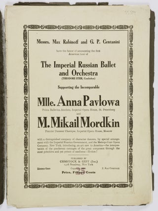 The Pavlowa-Mordkin Libretto and Souvenir Album