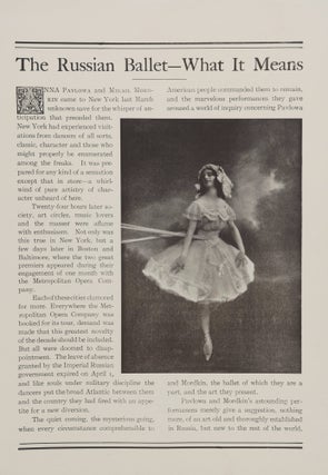 The Pavlowa-Mordkin Libretto and Souvenir Album