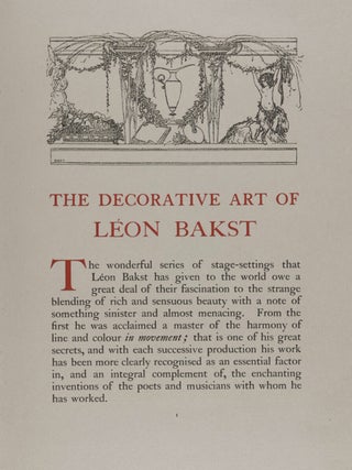 The Decorative Art of Leon Bakst