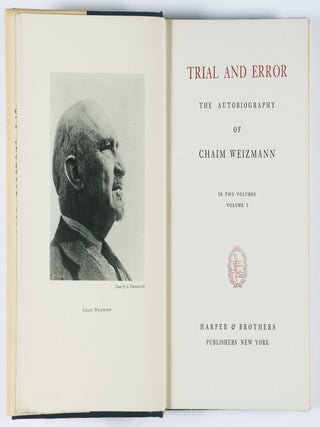 The Autobiography of Chaim Weizmann. 2 Vols. [SIGNED BY WEIZMANN]