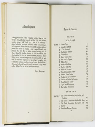 The Autobiography of Chaim Weizmann. 2 Vols. [SIGNED BY WEIZMANN]