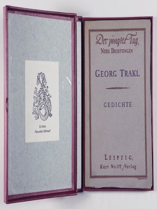 Gedichte. Bücherei Der jüngste Tag. Neue Dichtungen. (Poems. Library "Judgment Day." New Poetry)