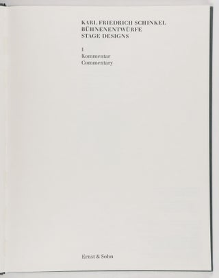 Karl Friedrich Schinkel. Bühnenentwürfe. Stage Designs