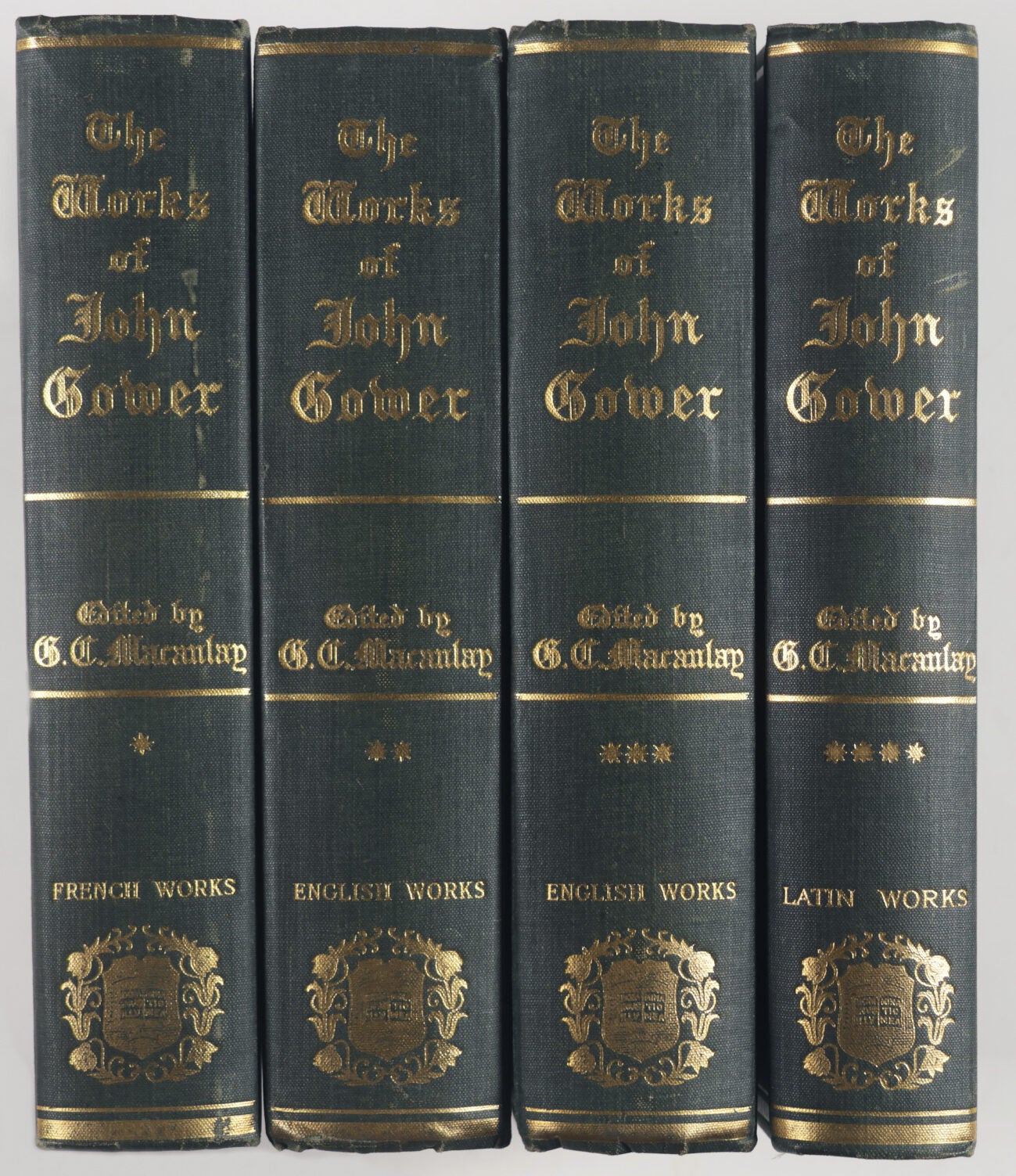 The Complete Works of John Gower. 4 Vols. Complete | G. C. Macaulay ...