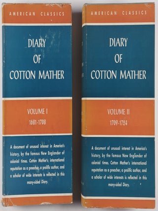 Diary of Cotton Mather. Cotton Mather.