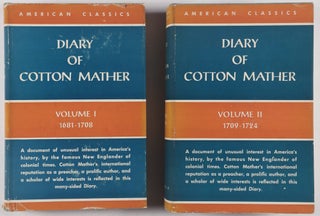 Item #55494 Diary of Cotton Mather. Cotton Mather