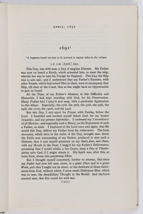 Diary of Cotton Mather