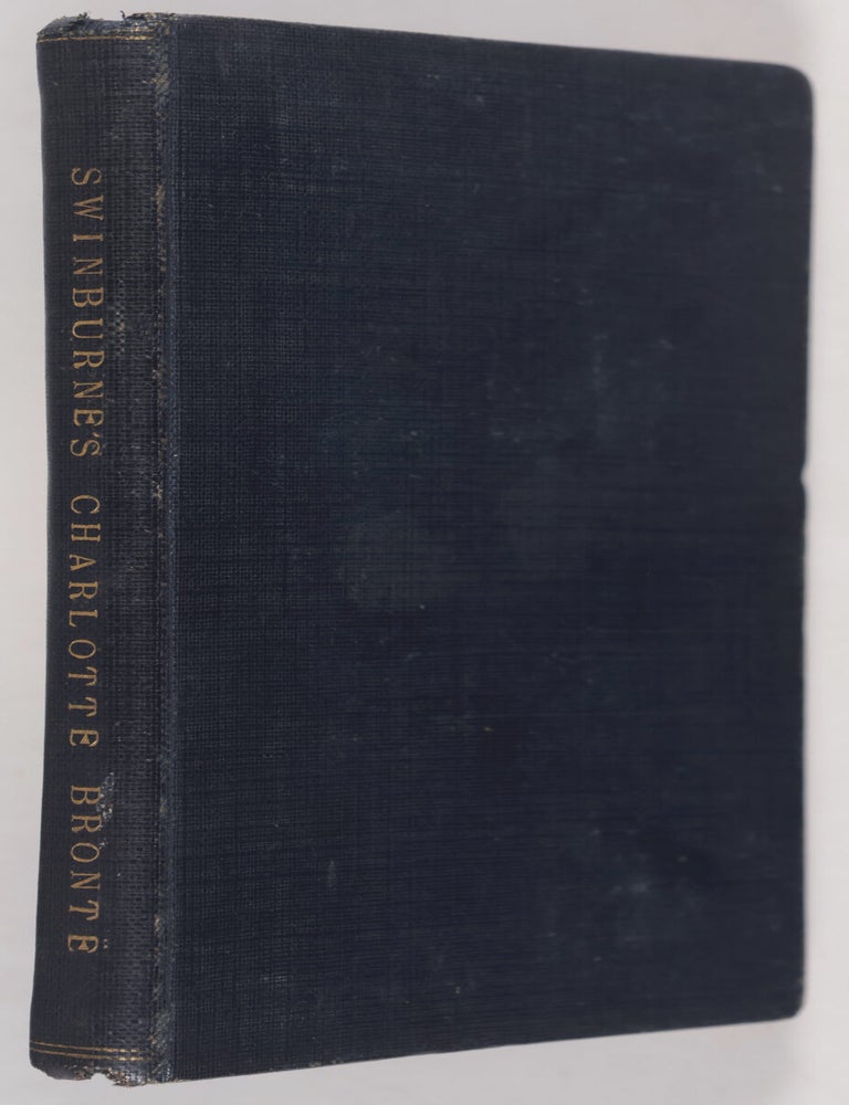 Item #55524 A Note On Charlotte Bronte. Algernon Charles Swinburne.