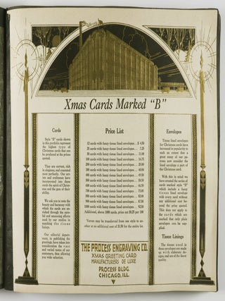 121 XMAS Greeting Cards from the Studios of The Process Engraving Co. (121 Christmas Cards)