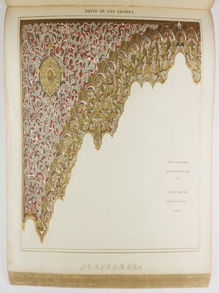 Plans, Elevations, Sections, and Details of the Alhambra. Vol. I ONLY [PLANS, ELEVATIONS, SECTIONS AND DETAILS OF THE ALHAMBRA / LITHOGRAPHY INCL. 27 {Elephant Folio} CHROMOLITHOGRAPHIC PLATES]