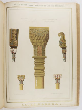 Plans, Elevations, Sections, and Details of the Alhambra. Vol. I ONLY [PLANS, ELEVATIONS, SECTIONS AND DETAILS OF THE ALHAMBRA / LITHOGRAPHY INCL. 27 {Elephant Folio} CHROMOLITHOGRAPHIC PLATES]