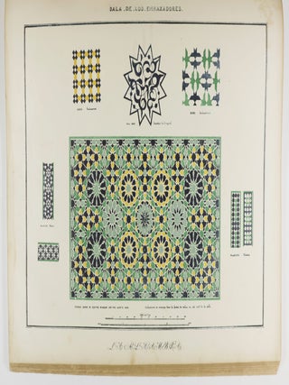 Plans, Elevations, Sections, and Details of the Alhambra. Vol. I ONLY [PLANS, ELEVATIONS, SECTIONS AND DETAILS OF THE ALHAMBRA / LITHOGRAPHY INCL. 27 {Elephant Folio} CHROMOLITHOGRAPHIC PLATES]