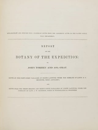 Reports of Explorations and Surveys, to Ascertain the most Practicable and Economical Route for a Railroad from the Mississippi River to the Pacific Ocean. Made Under the Direction of the Secretary of War, in 1853-4, According to Acts of Congress of March 3, 1853, May 31, 1854, and August 5, 1954... Vol. II