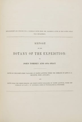 Reports of Explorations and Surveys, to Ascertain the most Practicable and Economical Route for a Railroad from the Mississippi River to the Pacific Ocean. Made Under the Direction of the Secretary of War, in 1853-4, According to Acts of Congress of March 3, 1853, May 31, 1854, and August 5, 1954... Vol. II